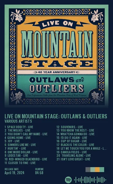 Live on Mountain Stage: Outlaws & Outliers by Various Artists