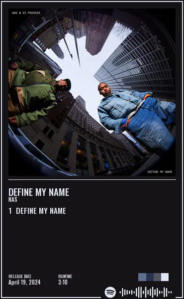 Define My Name by Nas